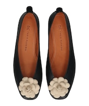 【FABIO RUSCONI】ラウンドトウVカットカメリアバレエ