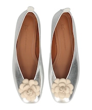 【FABIO RUSCONI】ラウンドトウVカットカメリアバレエ