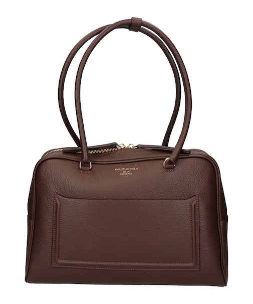 【CHRISTIAN VILLA】イタリアンレザーデイリーボストンバッグ
