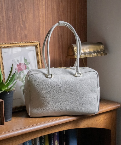 【CHRISTIAN VILLA】イタリアンレザークラシックボストン