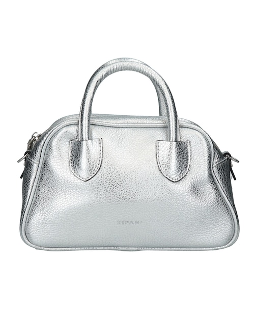 【RIPANI】ミニボストン・シルバー2WAYバッグ