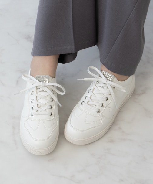 【Bridget Birkin】サイドギャザービジュースニーカー