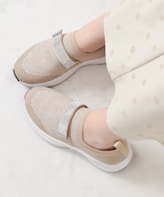【Bridget Birkin】ベルトストーンニットスニーカー