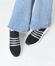 【Bridget Birkin】ビジューニットヒールアップスニーカー