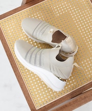 【Bridget Birkin】ビジューニットヒールアップスニーカー