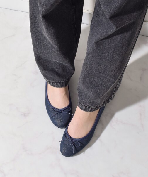【Bridget Birkin】ラウンドリボンバレエシューズ