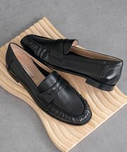【INTER-CHAUSSURES】ラウンドトウフラットローファー