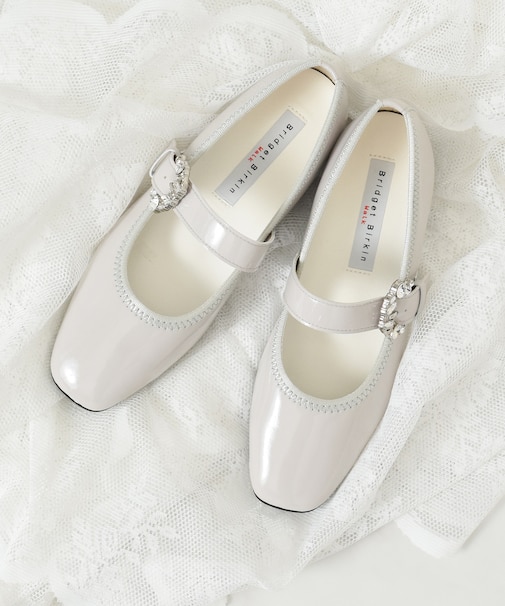 【Bridget Birkin Walk】ビジューメリージェーンパンプス
