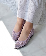 【Bridget Birkin Walk】チュールレースウォーキングパンプス