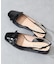 【INTER-CHAUSSURES】スクエアトウチャンキーヒールバックバンド