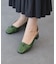 【INTER-CHAUSSURES】スクエアトウチャンキーヒールバックバンド