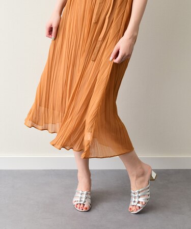 【INTER-CHAUSSURES】ラウンドトウノットミュールサンダル