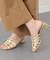 【INTER-CHAUSSURES】ラウンドトウノットミュールサンダル