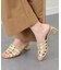 【INTER-CHAUSSURES】ラウンドトウノットミュールサンダル