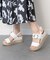 【INTER-CHAUSSURES】バックルウエッジサンダル