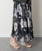 【INTER-CHAUSSURES】バックルウエッジサンダル