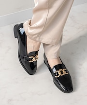 【Bridget Birkin】チェーンアクセサリーローファー