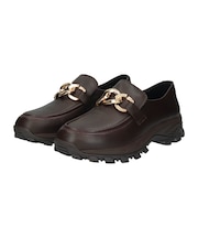 《新色入荷》【VINCULUM】防滑メタルチェーンローファー