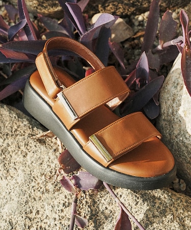 【PARADIS COULEUR】厚底ベルクロサンダル