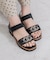 【Bridget Birkin】キラキラチェーンアクセントサンダル