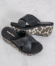 【Bridget Birkin】厚底ウェッジクロスベルトサンダル
