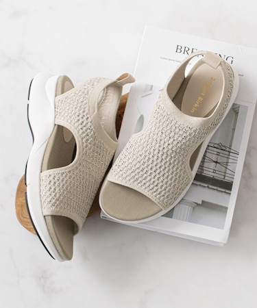 【Bridget Birkin】キラキラニットサンダル