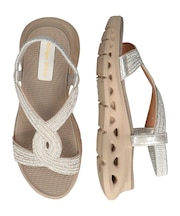 【Bridget Birkin】ビジューダイヤスポーツサンダル
