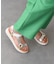 【Oh my Sandals】カラーコンビ厚底ベルクロサンダル