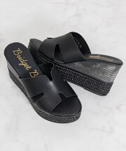 【Bridget Birkin】サイドカットウェッジミュールサンダル