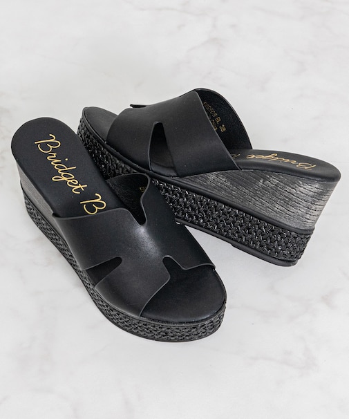 【Bridget Birkin】サイドカットウェッジミュールサンダル