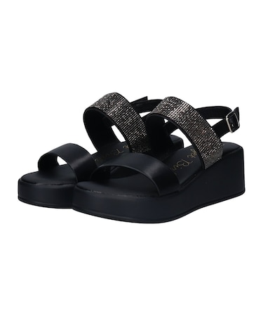 【Bridget Birkin】キラキラバンドウェッジサンダル