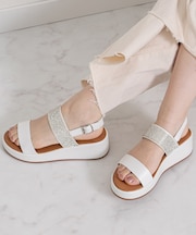 【Bridget Birkin】キラキラバンドウェッジサンダル