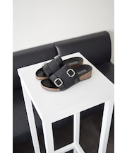 【ITALIAN SHOEMAKERS】ダブルベルトフットベッドサンダル
