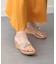 【ITALIAN SHOEMAKERS】ミックスメッシュ厚底トングサンダル