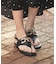 【Oh my Sandals】ラウンドトウオーナメントトングサンダル