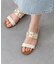 【Oh my Sandals】ローヒールバックバンドビットサンダル