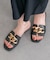 【Oh my Sandals】メタルオーナメントミュールサンダル