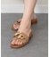 【Oh my Sandals】メタルオーナメントミュールサンダル