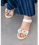 【Oh my Sandals】メタルオーナメント厚底サンダル