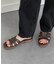 【Oh my Sandals】フラットレザーミュールサンダル