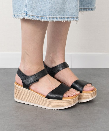 【Oh my Sandals】厚底アンクルストラップサンダル