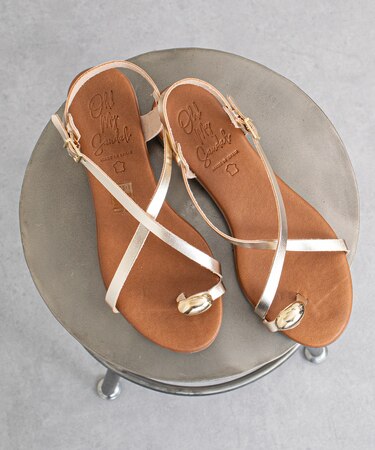 【Oh my Sandals】クロスストラップトングサンダル