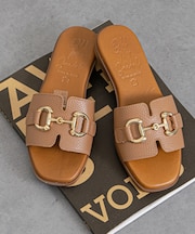 【Oh my Sandals】ローヒールビットスライドサンダル