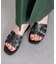 【Oh my Sandals】ステッチフラットミュールサンダル