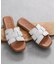【Oh my Sandals】ステッチフラットミュールサンダル