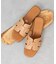 【Oh my Sandals】ステッチフラットミュールサンダル