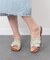 【Oh my Sandals】ステッチフラットミュールサンダル