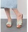 【Oh my Sandals】ステッチフラットミュールサンダル