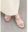 【ITALIAN SHOEMAKERS】ラインストーンストラップフラットサンダル