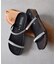【ITALIAN SHOEMAKERS】ダブルラインストーンクッションインソールサンダル